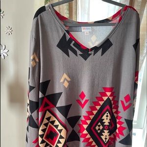 LULAROE ELIZABETH TUNIC TOP